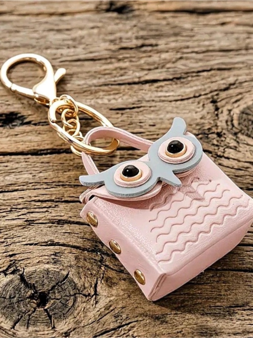 Pink & Gray Owl Mini Bag